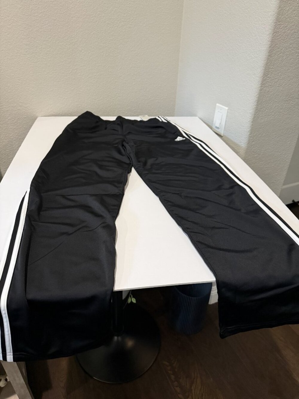 Adidas Primegreen Open Hem 3-Stripes Track Pants Black LT New